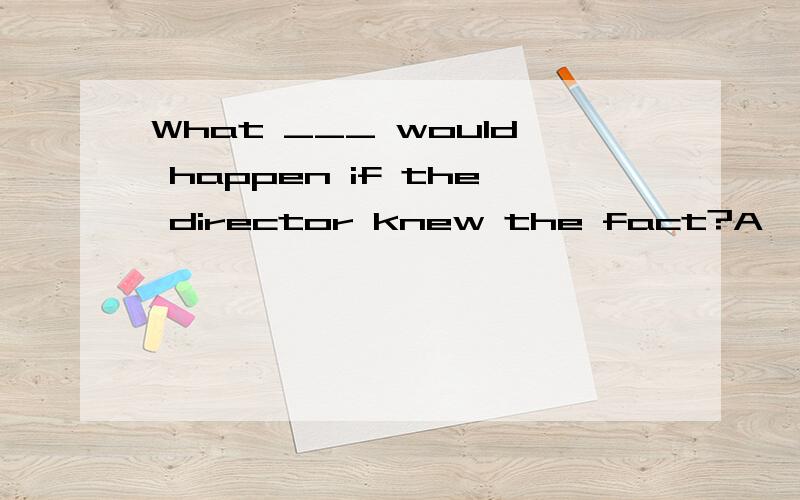 What ___ would happen if the director knew the fact?A、do you suppose B、 will C、you suppose D、 you would suppose为什么选A 请翻译句子